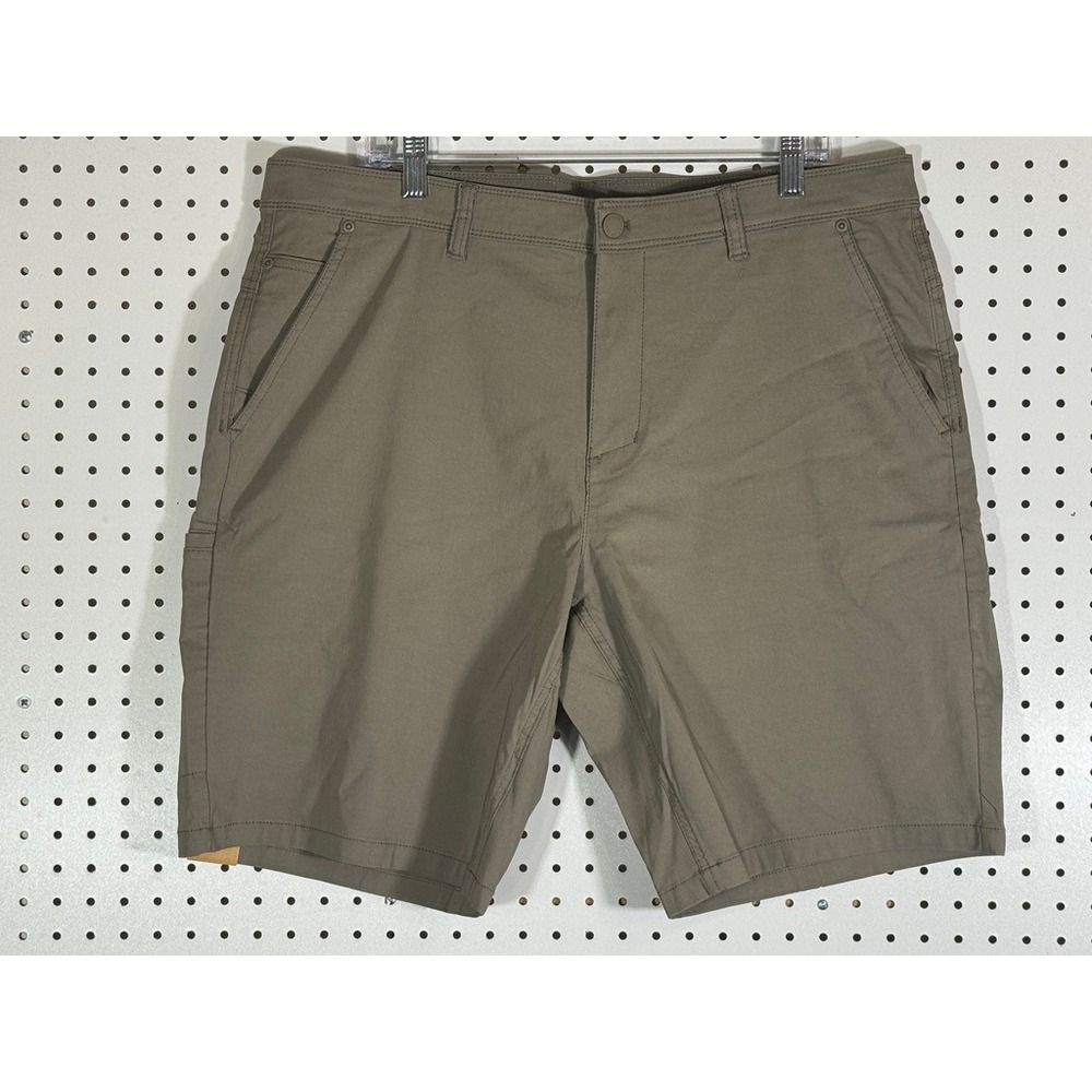Weatherproof Tech Utility Shorts Mens 38W Brown Flex Waist W6F608SC